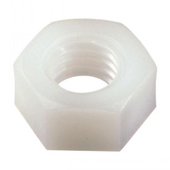100 Ecrous Hexagonaux M10 mm - Nylon 6.6 (TYPE DIN 934) - D-Work