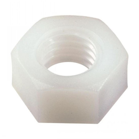 25 Ecrous Hexagonaux M20 mm - TYPE DIN 934 - Nylon 6.6 - D-Work