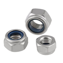 100 Écrous hexagonaux M10 - Nylon 6.6 - Type DIN 934 - ACTON
