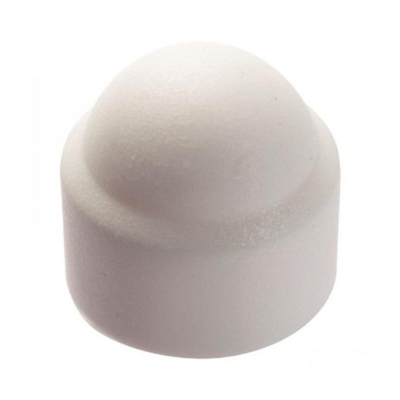 100 Caches écrous hexagonaux M12 - Polyéthylène blanc RAL 9010 - Protection et finition - ACTON