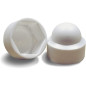 100 Caches Ecrous Hexagonaux Blancs - Ral 9010 M10 mm - Polyethylene - D-Work 100 Caches Ecrous Hexagonaux Blancs - Ral 9010 M10 mm - Polyethylene - D-Work