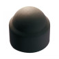 100 Caches écrous hexagonaux M10 gris anthracite - Polyéthylène - Protection et finition - ACTON
