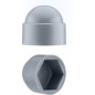 100 Caches écrous hexagonaux M10 gris anthracite - Polyéthylène - Protection et finition - ACTON

