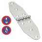 5 Charnières Type A 185 mm - Inox A2 - Résistantes et durables - ACTON
