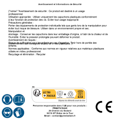 Capuchons Plastique Vis D. 6.3 mm - Polyethylene - D-Work