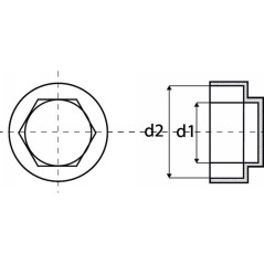 250 Capuchons Plastique Vis D. 6.3 mm - Polyethylene - D-Work