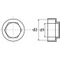250 Capuchons Plastique Vis D. 6.3 mm - Polyethylene - D-Work 250 Capuchons Plastique Vis D. 6.3 mm - Polyethylene - D-Work
