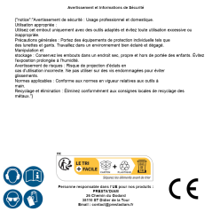 10 Embouts six lobes 10 mm - Acier - Usage industriel - ACTON