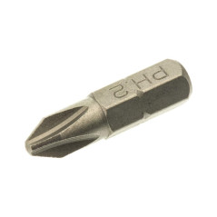 5 Embouts Phillips 2, Acier - D-Work