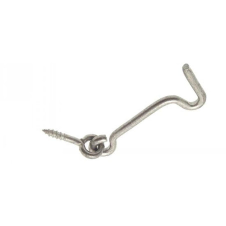 50 Crochets de Contrevent avec Piton 4 x 80 mm - Inox A2 - D-Work