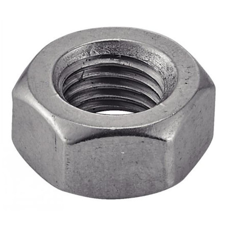 50 Écrous hexagonaux M10 pas fin - Inox A2, norme DIN 934 - ACTON