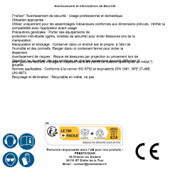 100 Goupilles élastiques 5x8 mm - Inox A1, norme ISO 8752 - Résistantes et durables - ACTON