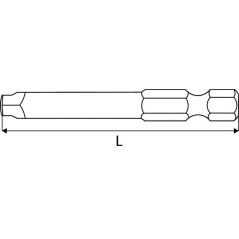 Embout carré 1 mm - Inox - Fixation précise et durable - ACTON