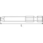 Embout carré 2 mm - Inox - Résistant et durable - ACTON