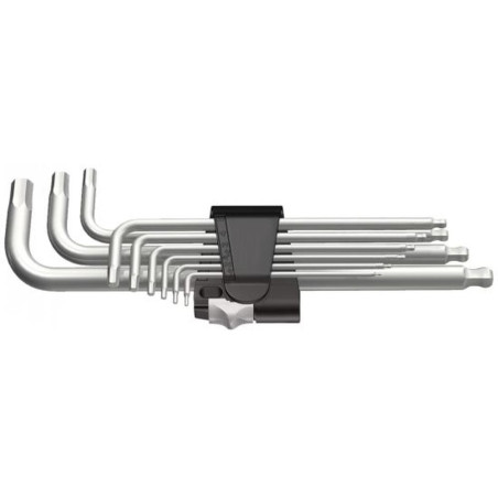 Jeu de 9 Clés Hexagonales mm - Inox - D-Work