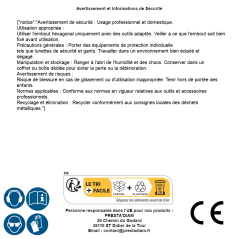 Embout hexagonal 1,5 mm - Inox - Précision et durabilité - ACTON