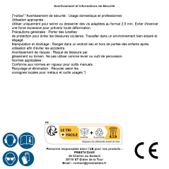 Clé hexagonale 2,5 mm - Inox - Précision et durabilité - ACTON
