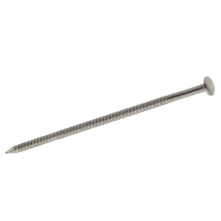 Pointe annelée tête bombée 3,8x90 mm - Inox A4 - Résistante et durable - ACTON