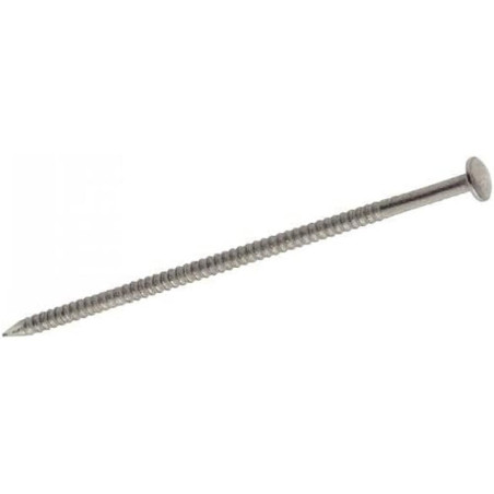 Pointe annelée tête bombée 3,8x90 mm - Inox A4 - Résistante et durable - ACTON