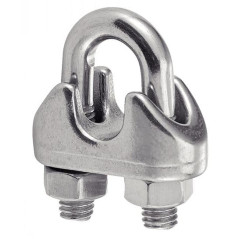 10 Serre-Câbles à Etrier M4 mm - Inox A4 - D-Work