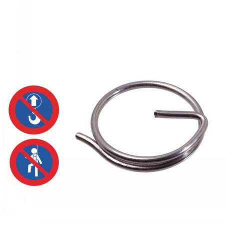 100 Anneaux Brisés 2 x 25 mm - Inox A4 - D-Work