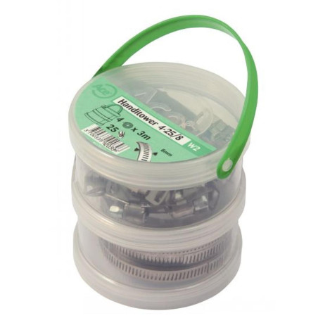 Bande perforée 4 rouleaux 3 m 8 mm - Acier W2 - Fixation polyvalente - ACTON