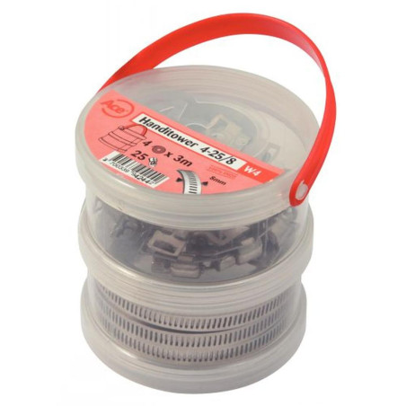 Bande perforée 4 rouleaux 3 m 8 mm - Acier W2 - Fixation polyvalente - ACTON