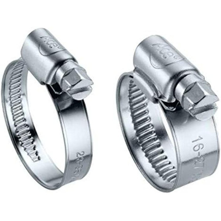 50 Colliers de serrage bande non perforée 7-11 mm - W4, norme DIN 3017 - Résistants et durables - ACTON