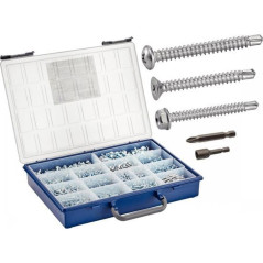 Vis autoperceuses avec embouts TC TF TH - Acier zingué - Kit complet - ACTON