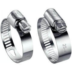 10 Colliers de serrage bande perforée 152-172 mm - W2 - Acier inoxydable - ACTON