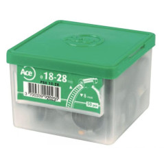 10 Colliers de serrage bande perforée 152-172 mm - W2 - Acier inoxydable - ACTON