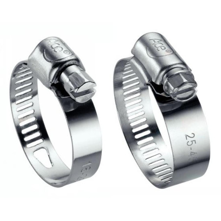 25 Colliers de serrage bande perforée 8-13 mm 40-60 mm - W2 - Résistants et durables - ACTON