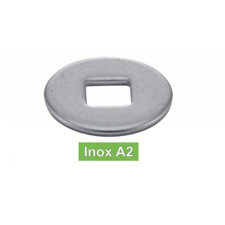 100 Rondelles pour constructions bois forme V 8 mm - Inox A2, norme DIN 440 V - ACTON