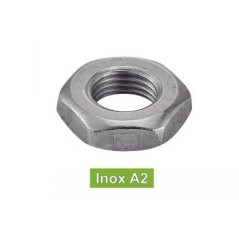 500 Ecrous Bas Hexagonaux M2 mm - DIN 439 - Inox A2 - D-Work