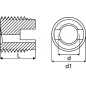 100 Inserts filetés métal 3 mm - Inox A1 - Résistants et durables - ACTON