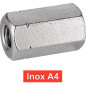 100 Ecrous Hexagonaux M égal 3xD M6 mm - DIN 6334 - Inox A4 - D-Work 100 Ecrous Hexagonaux M égal 3xD M6 mm - DIN 6334 - Inox A4 - D-Work