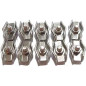 10 Serre-Câbles Simple 3 mm - Inox A4 - D-Work 10 Serre-Câbles Simple 3 mm - Inox A4 - D-Work