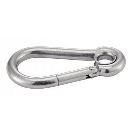 10 Mousquetons à Oeil 4 mm - Inox A4 - D-Work