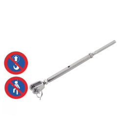10 Ridoirs à chapes fixes soudées 4 mm - Inox A4 - Résistants et durables - ACTON