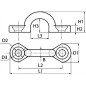 5 Pontets Forgés Poli 5 mm - Inox A4 - D-Work 5 Pontets Forgés Poli 5 mm - Inox A4 - D-Work