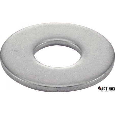 100 Rondelles Plates Larges Type L 3 mm - Inox A2 (NFE 25514) - D-Work
