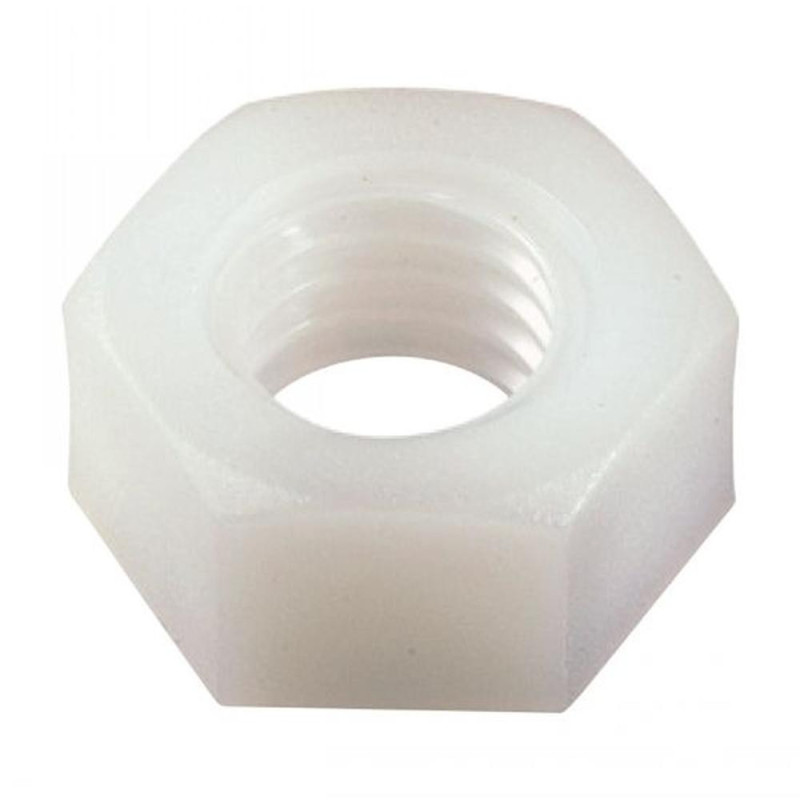 200 Écrous hexagonaux M6 - Nylon 6.6 - DIN 934 - ACTON