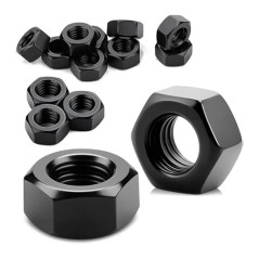 200 Écrous hexagonaux M5 - Nylon 6.6, norme DIN 934 - Résistants et isolants - ACTON