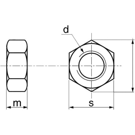 200 Ecrous Hexagonaux M6 mm - TYPE DIN 934 - Nylon 6.6 - D-Work