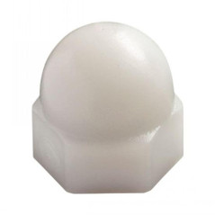 200 Écrous borgnes M6 - Nylon 6.6, norme DIN 1587 - Résistants et isolants - ACTON