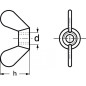 200 Écrous à oreilles M5 - Nylon 6.6 - Légers et résistants - ACTON
