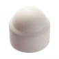 200 Caches écrous hexagonaux M5 - Polyéthylène blanc RAL 9010 - Protection et finition - ACTON