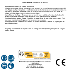 Caches Ecrous Hexagonaux Blancs - Ral 9010 M4 mm - Polyethylene - D-Work