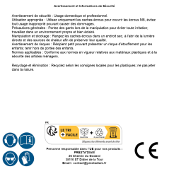 200 Caches écrous hexagonaux M8 - Polyéthylène blanc RAL 9010 - Protection et finition - ACTON