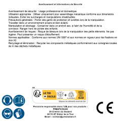 50 Écrous hauts M16 - Inox A2, norme UNI 5587 - Résistants et durables - ACTON